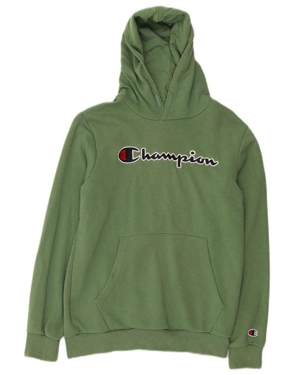 Chłopięcy sweter z kapturem Champion Graphic 13-14 lat XL, zielony