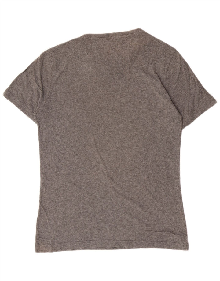 Męski T-shirt Puma z grafiką, mały, szary, bawełniany
