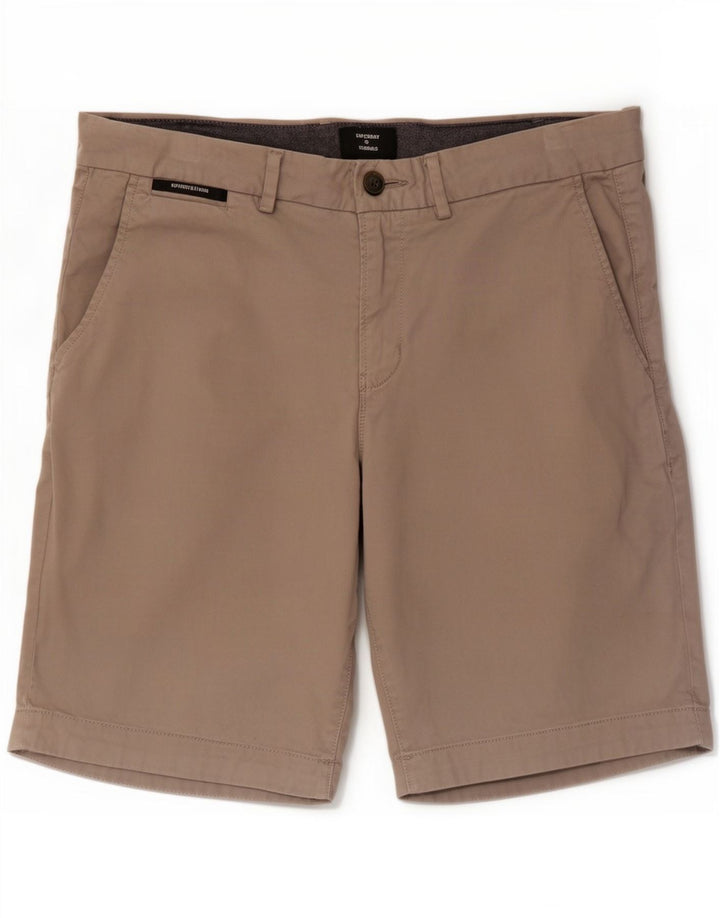Męskie spodenki typu chino Regular Superdry W32 Średnioszara bawełna