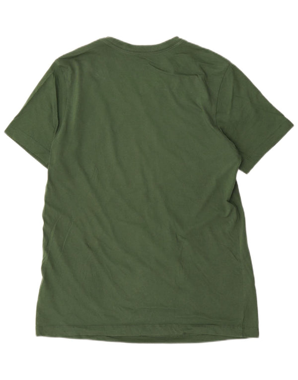 T-shirt męski Nike, mały, zielony, bawełniany
