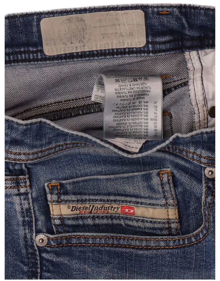 DIESEL Męskie Tepphar Carrot Slim Jeans W34 L32 Niebieskie bawełniane