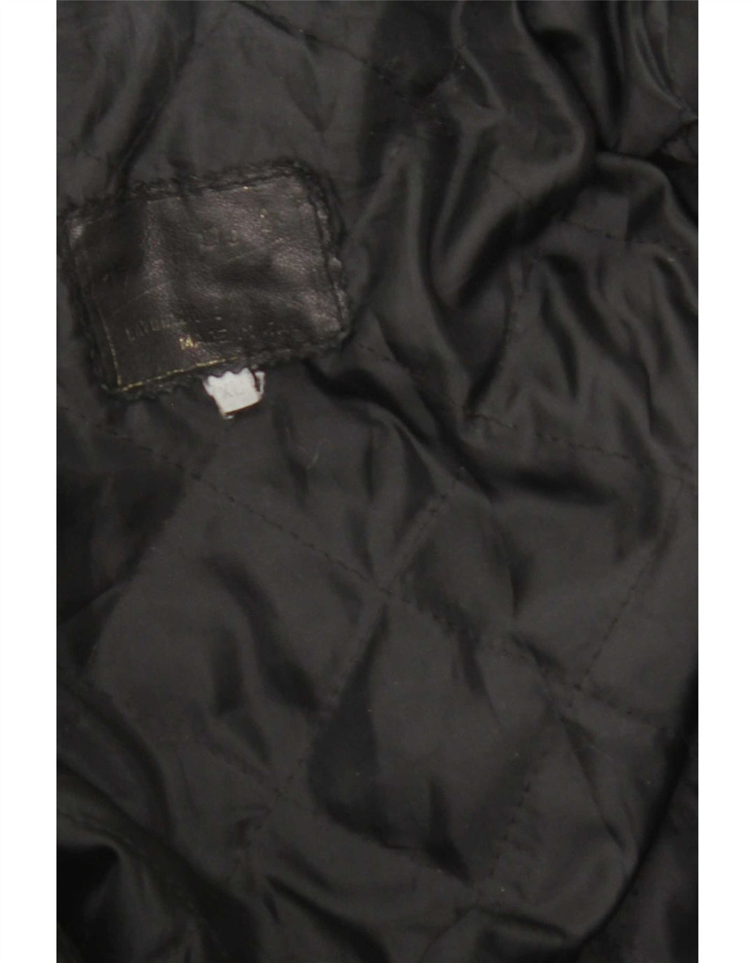 Vintage męska skórzana kurtka UK 42 XL czarna skóra