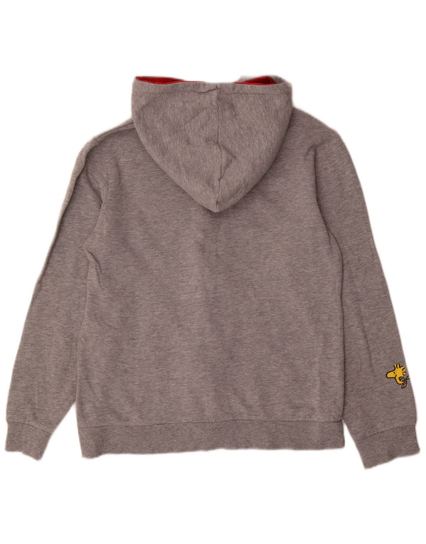 Damska bluza z kapturem i zamkiem błyskawicznym Lotto Peanuts Graphic UK 14 Średni szary nakrapiany