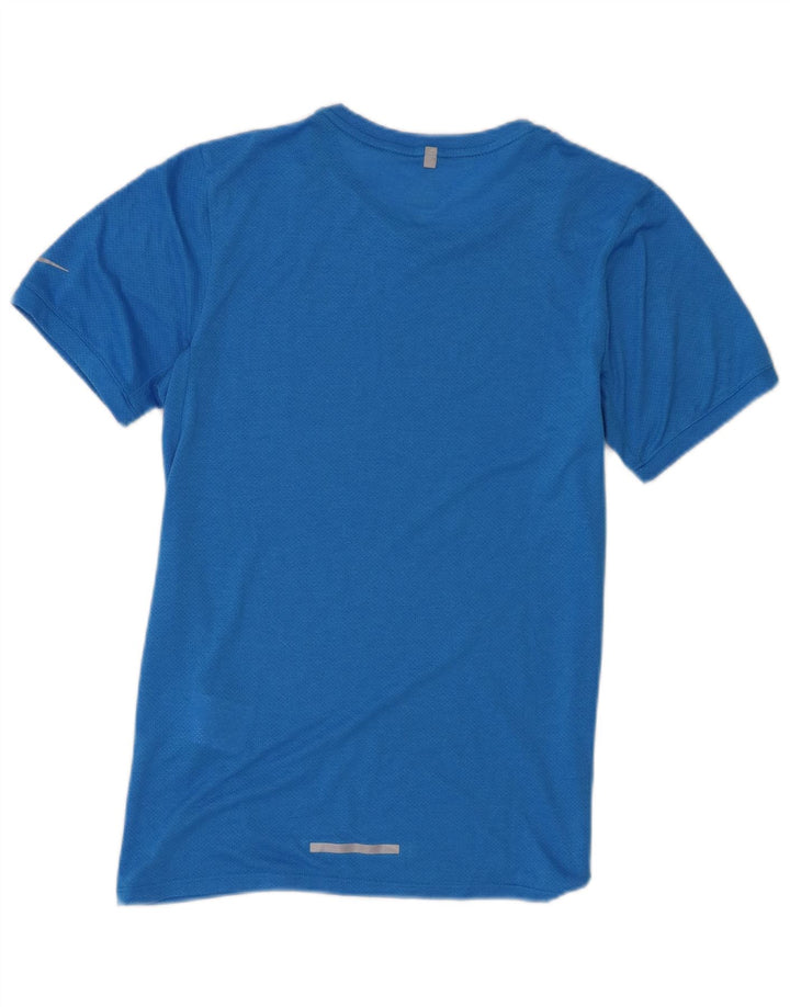 Męski T-shirt Nike Dri Fit, mały, niebieski, poliestrowy