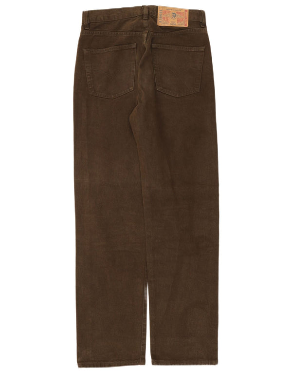 Męskie proste dżinsy Diesel W29 L31 Khaki, bawełna