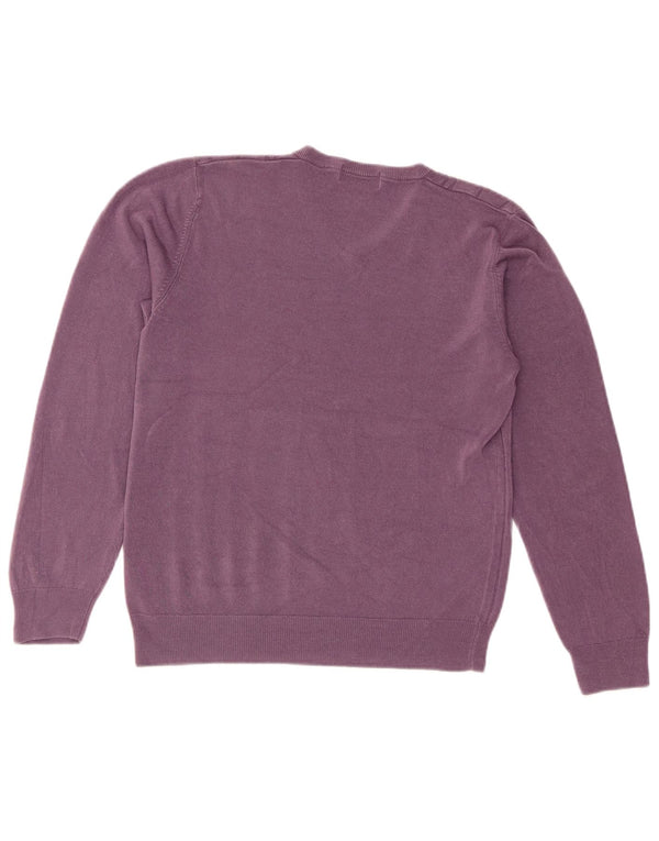 Marks & Spencer Damski sweter z dekoltem w kształcie litery V, UK 14, średni fiolet