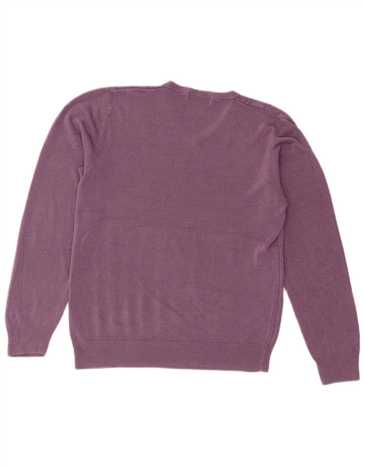 Marks & Spencer Damski sweter z dekoltem w kształcie litery V, UK 14, średni fiolet