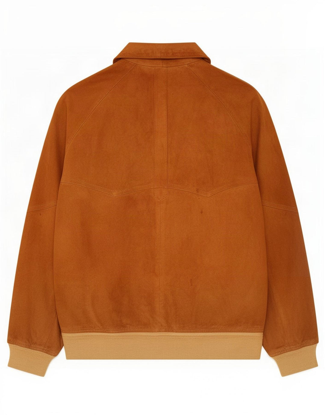Męska zamszowa kurtka bomber w stylu vintage IT 52 XL w kolorze brązowym