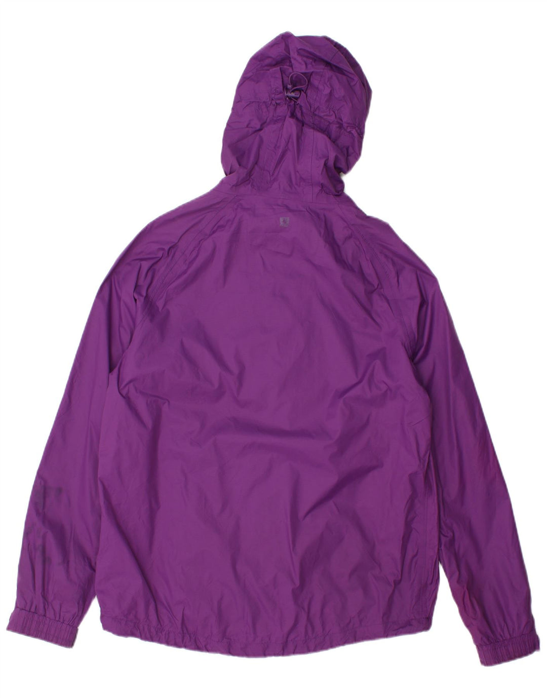 Damska kurtka przeciwdeszczowa z kapturem Mountain Warehouse UK 12, nylon w kolorze średniofioletowym