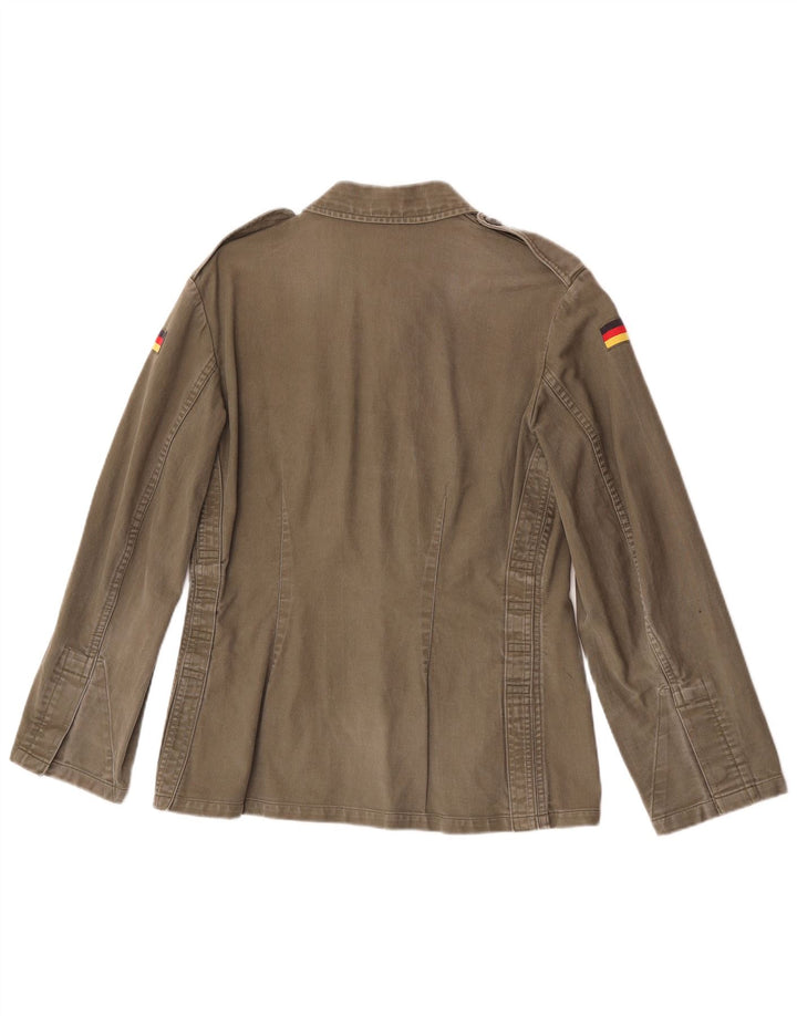 Damska koszula wojskowa vintage UK 10 Small Khaki
