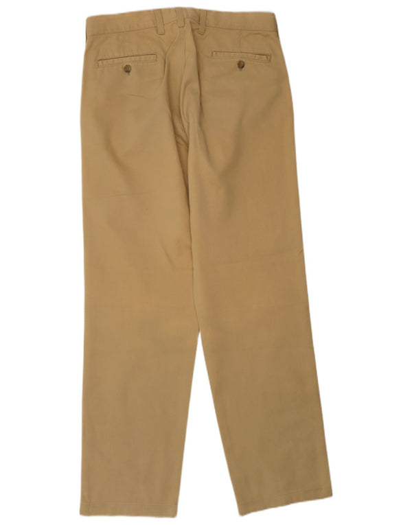 Męskie proste spodnie chino Armani UK 36 Small W29 L30 Beżowa bawełna