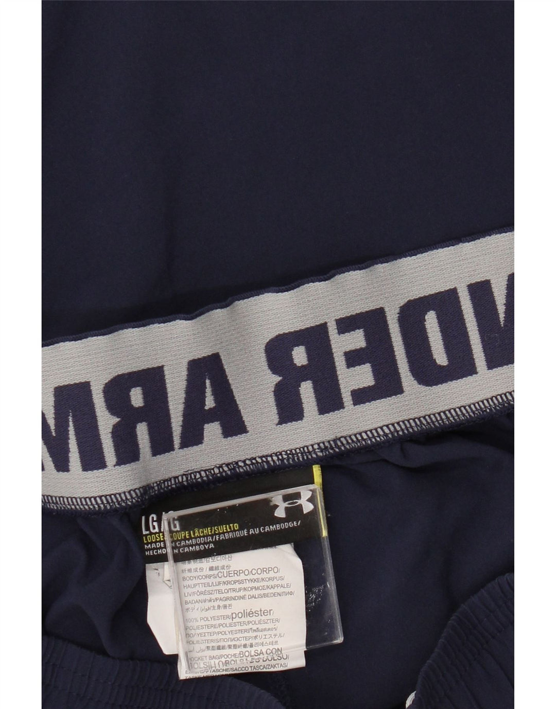 Męskie spodenki sportowe Under Armour Graphic, duże, granatowe, z poliestru