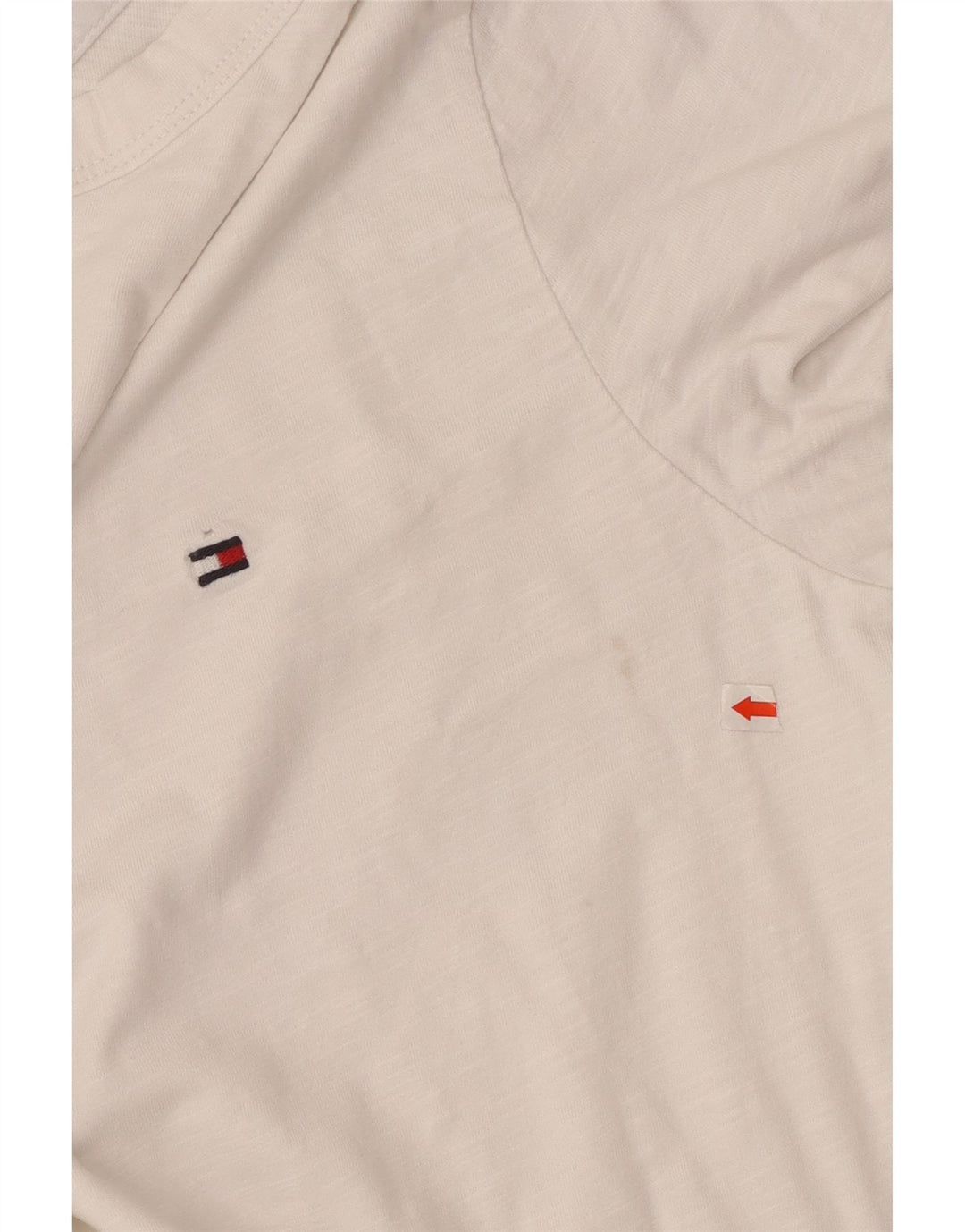 T-shirt męski Tommy Hilfiger o regularnym kroju, mały, biały, bawełniany