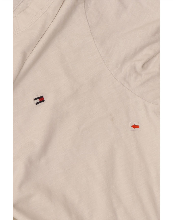 T-shirt męski Tommy Hilfiger o regularnym kroju, mały, biały, bawełniany