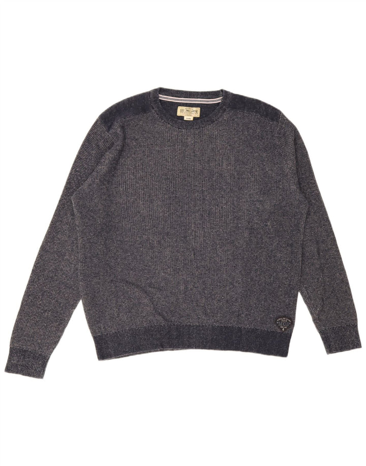 Męski sweter z okrągłym dekoltem Marlboro Classics 2XL granatowy