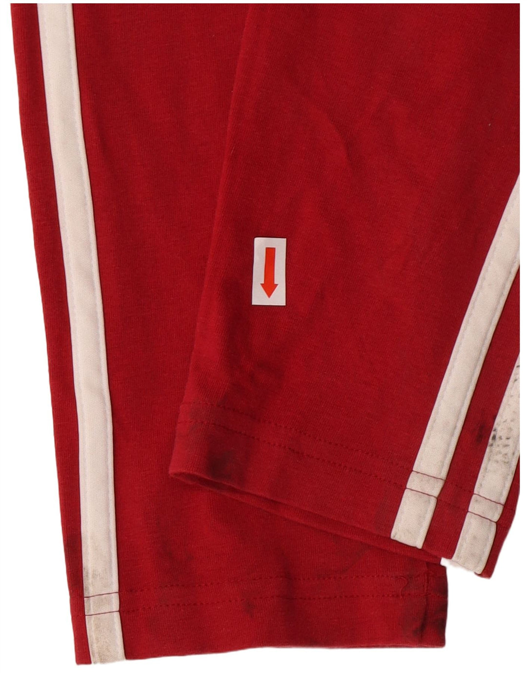 ADIDAS Womens Leggings UK 8/10 Small  Red Cotton