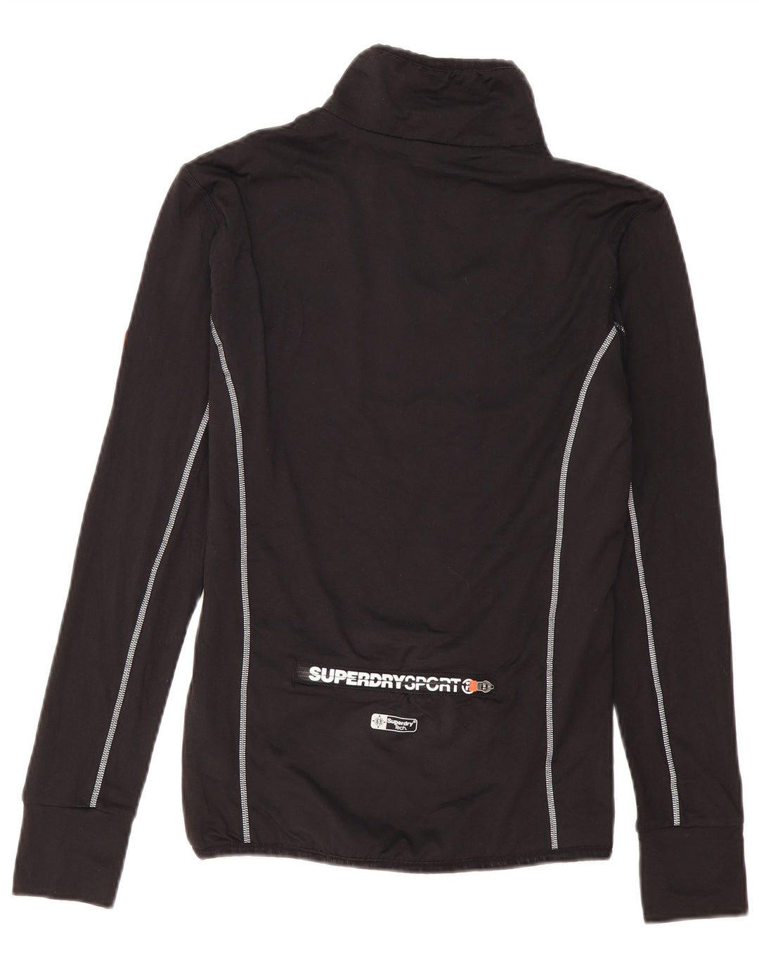 Męski dres Superdry z grafiką i zamkiem pod szyją, średni czarny