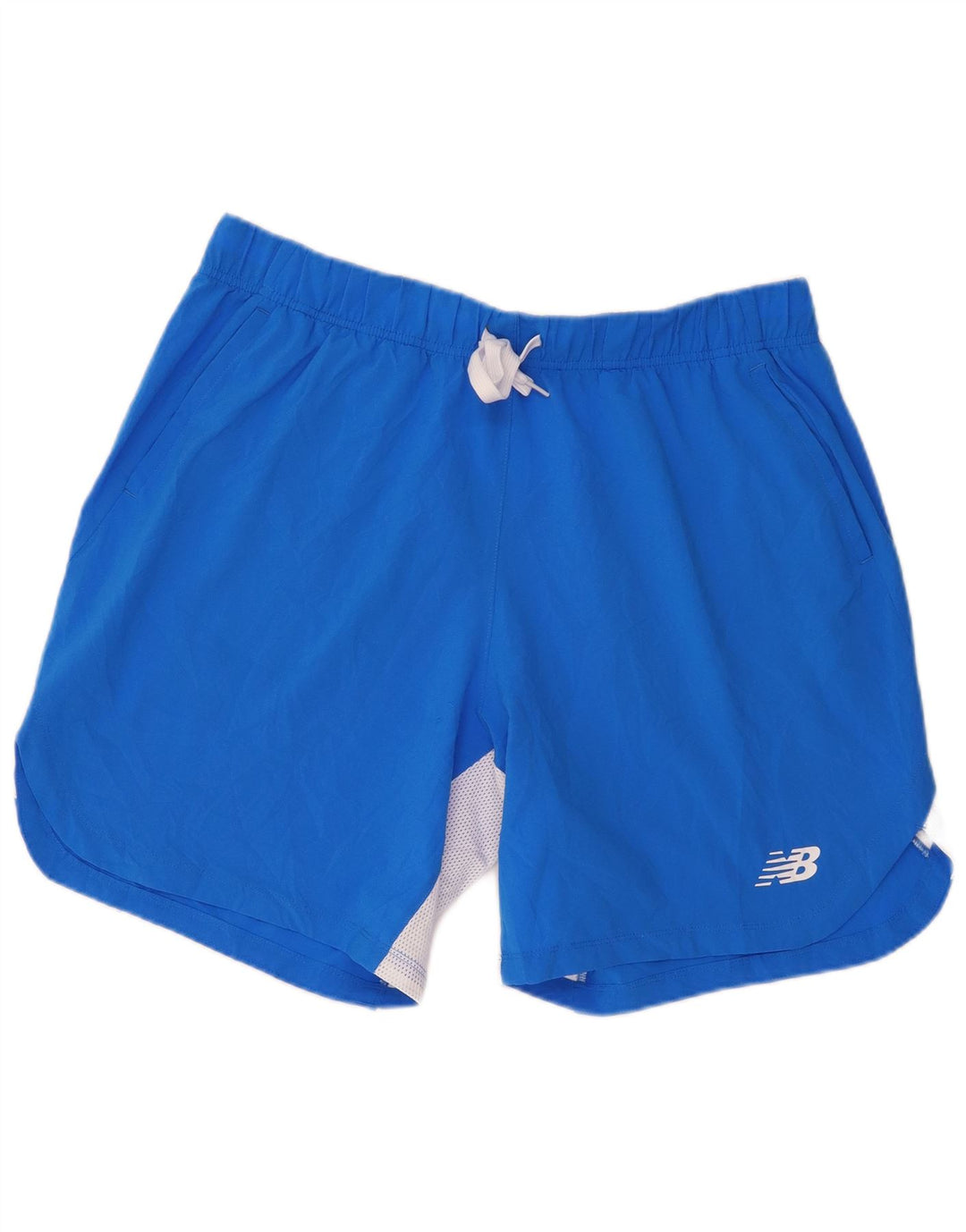 Męskie spodenki sportowe New Balance XL Niebieski poliester z blokami kolorów