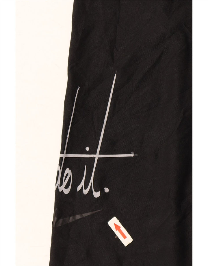 Damskie legginsy NIKE Dri Fit Graphic Capri UK 18 XL, czarny poliester