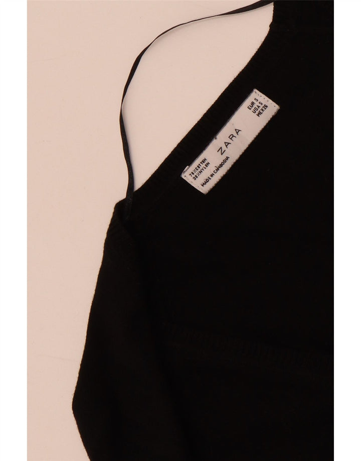 Sweter damski Zara Cardigan UK 10, mały, czarny, bawełniany