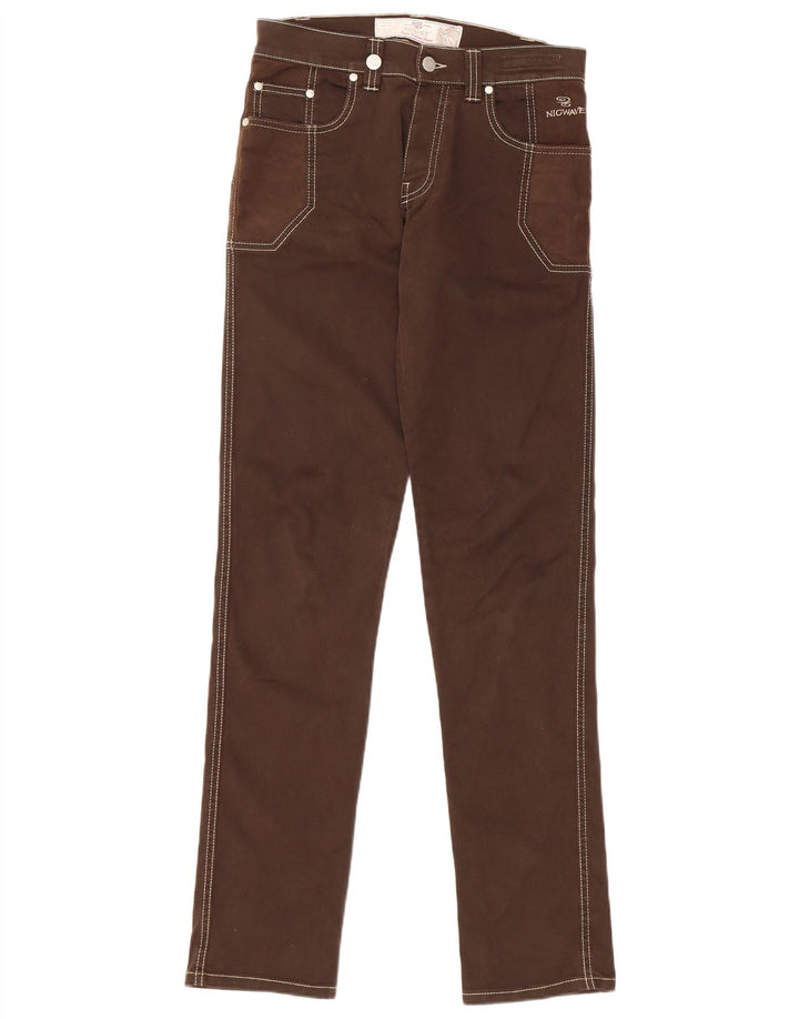 Damskie jeansy Nicwave IT 44 Medium W30 L34 Brązowa bawełna