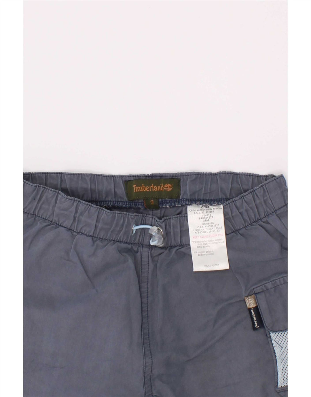 Chłopięce spodenki Cargo Timberland 2-3 lata W20 Granatowa bawełna