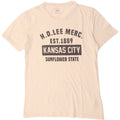 LEE Męski T-shirt z grafiką o regularnym kroju, średni, złamanej bieli, bawełniany