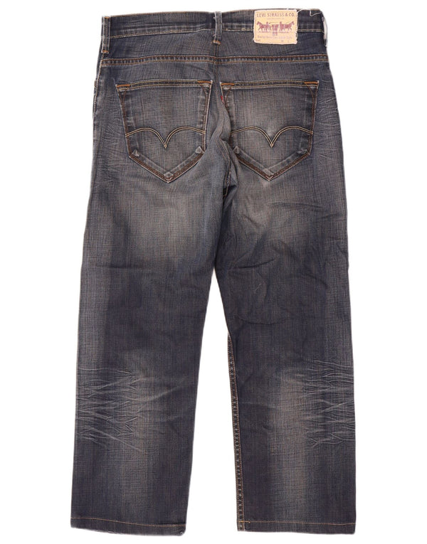 Męskie proste dżinsy Levi's W34 L29 Niebieskie bawełniane