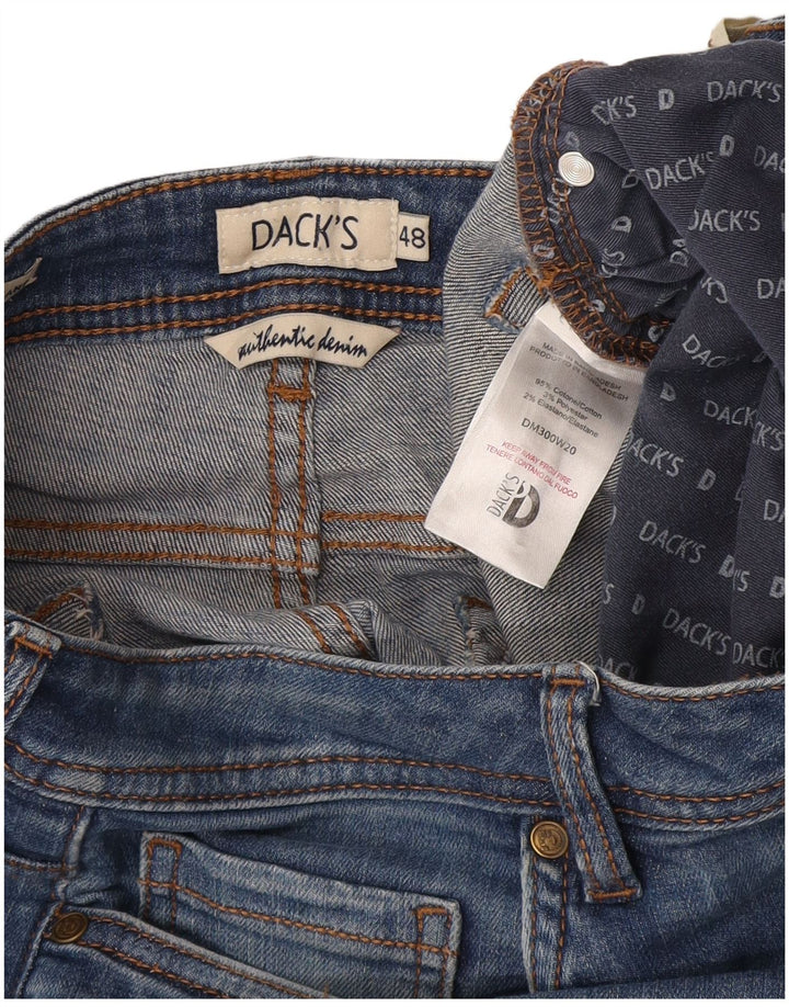 Damskie jeansy Crop Slim IT 48 XL W32 L26 Dack's, niebieska bawełna