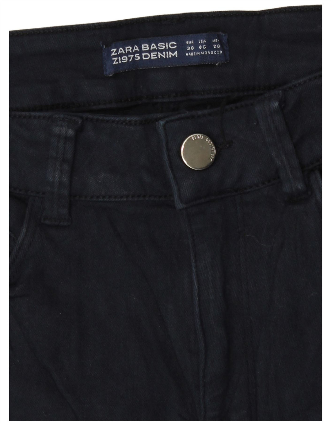 Dżinsy damskie Zara EU 38 Small W28 L28 Granatowe