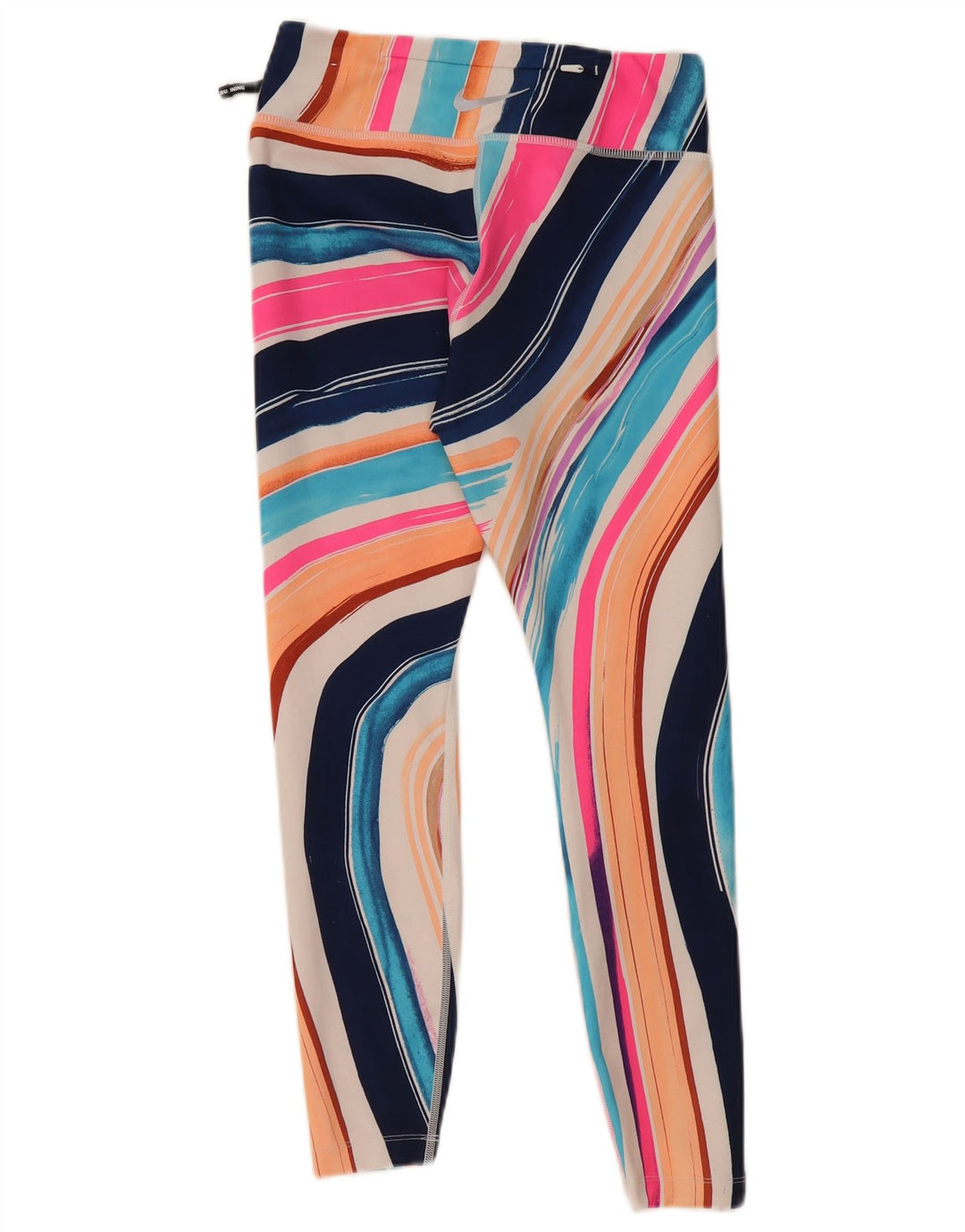 Damskie legginsy Nike Dri Fit UK 8, małe, wielokolorowe, poliestrowe paski