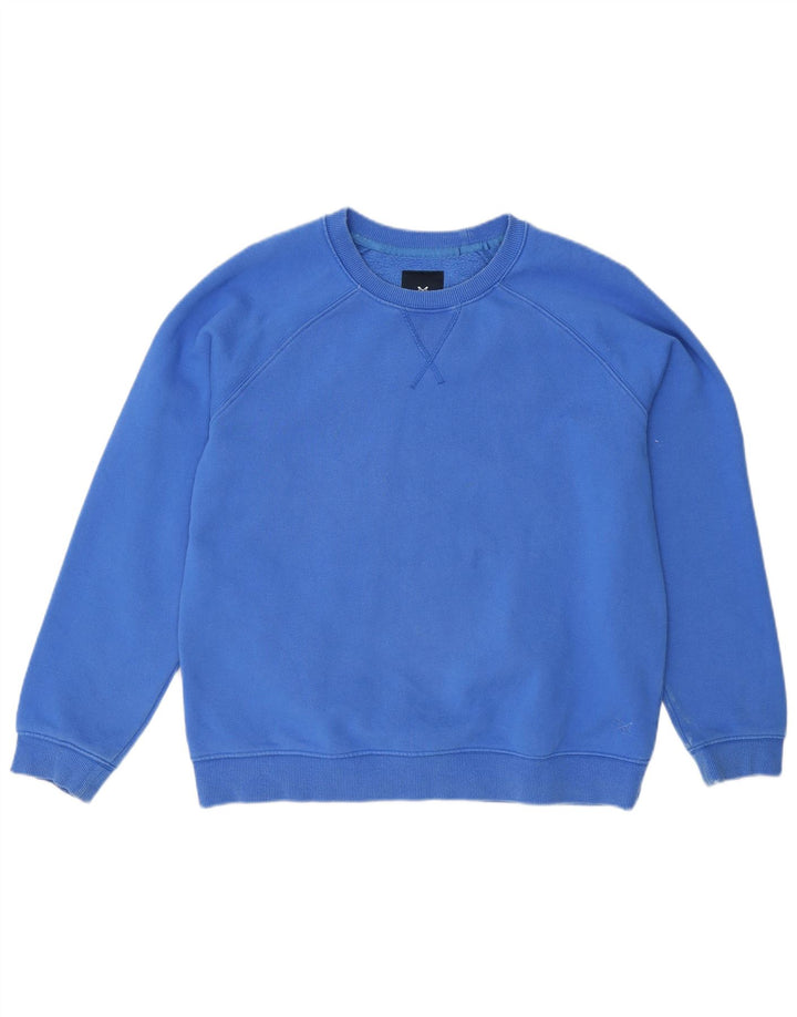 Crew Clothing Bluza damska Sweter UK 14 Średni niebieski, bawełniany