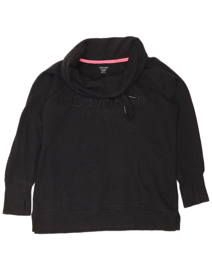 Damska bluza Calvin Klein Performance Graphic Jumper UK 18 XL w kolorze czarnym