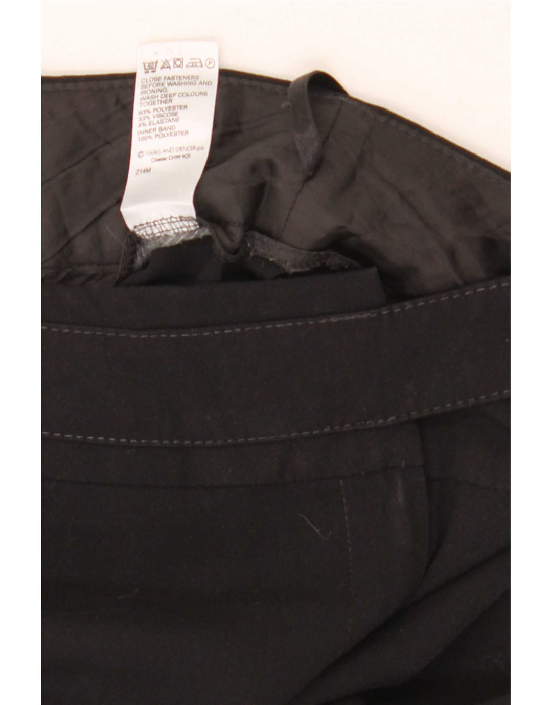 Spodnie damskie Marks & Spencer Bootcut UK 10 Small W30 L32 Czarne