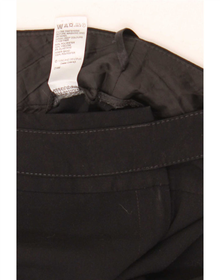 Spodnie damskie Marks & Spencer Bootcut UK 10 Small W30 L32 Czarne
