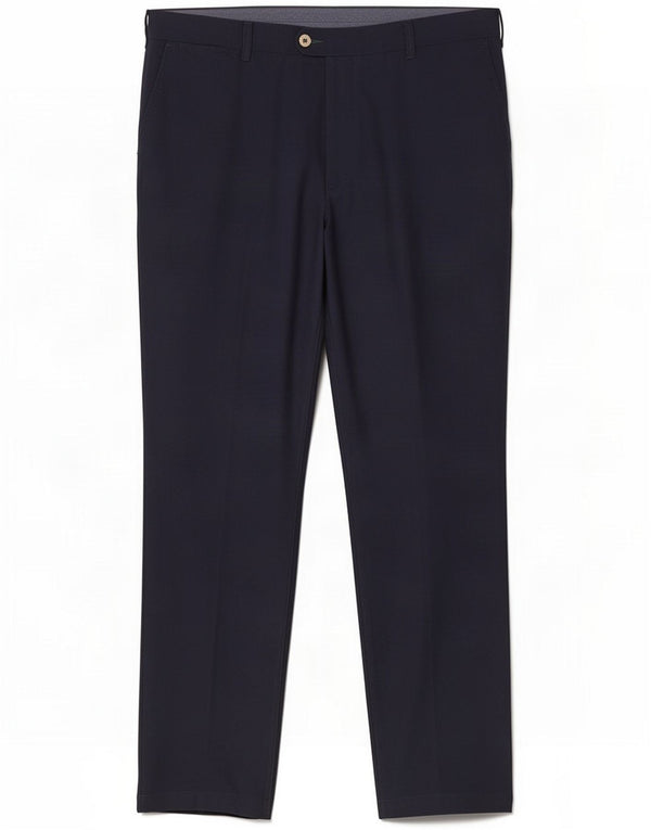 Męskie spodnie garniturowe Marks & Spencer Blue Harbor Slim Fit W40 L33 granatowe