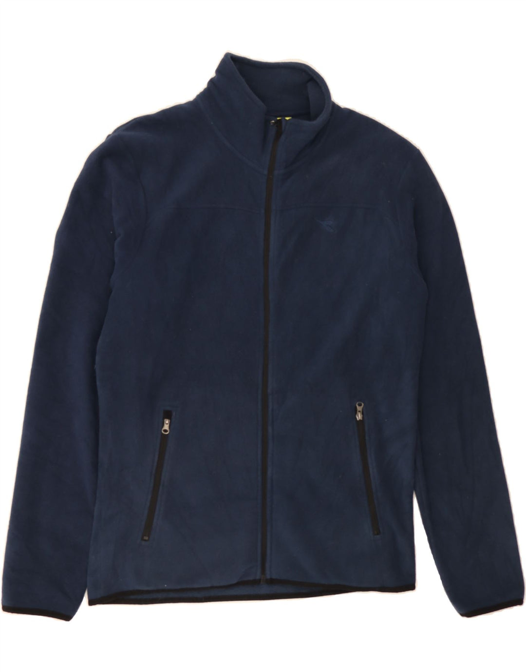DIADORA Mens Fleece Jacket UK 38 Medium Navy Blue Polyester Vintage Diadora and Second-Hand Diadora from Messina Hembry 
