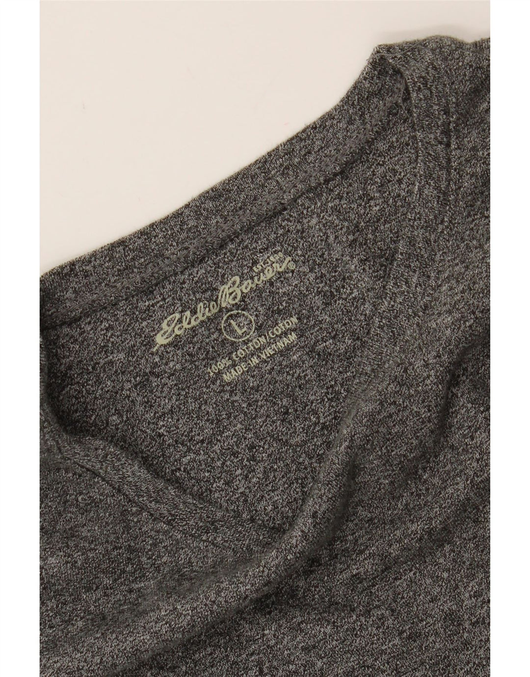 EDDIE BAUER Womens Top Long Sleeve UK 14 Large Grey Cotton Vintage Eddie Bauer and Second-Hand Eddie Bauer from Messina Hembry 
