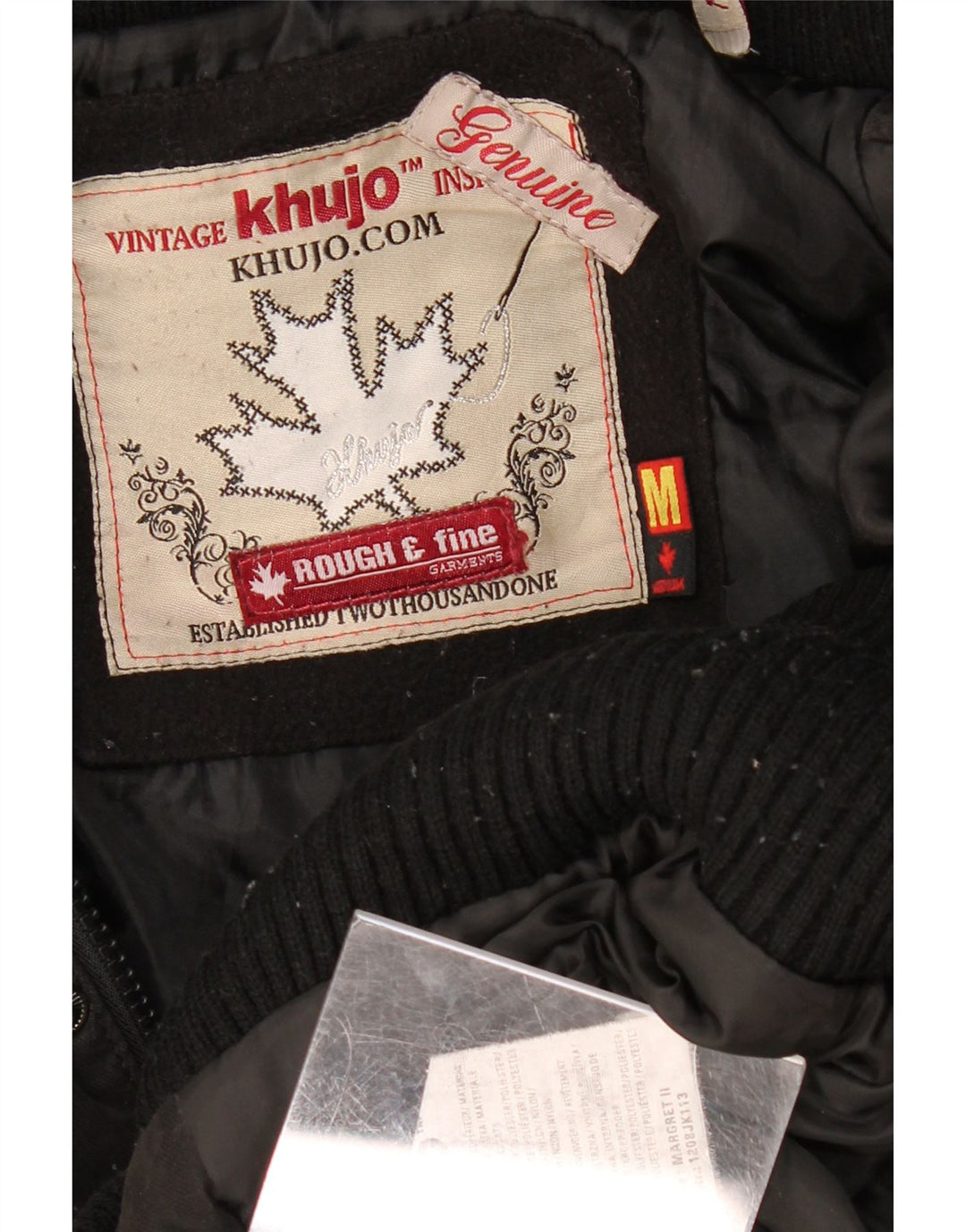 Męska kurtka użytkowa z kapturem KHUJO UK 38, średni czarny poliester