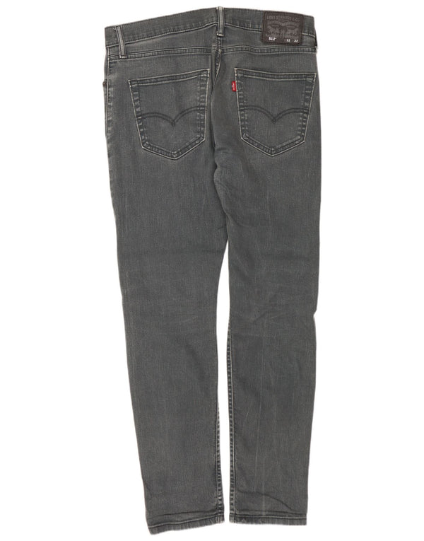 Męskie jeansy LEVI'S 512 Slim Tapered W32 L32 Szara bawełna