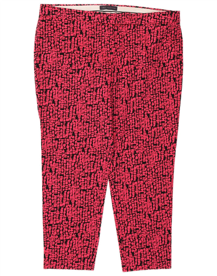 Marks & Spencer Damskie krótkie spodnie z abstrakcyjnym wzorem UK 18 XL W38 L25 P