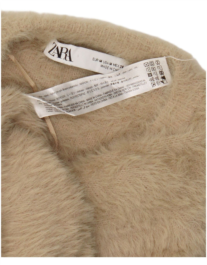 Sweter damski Zara UK 14, średni beż, nylon