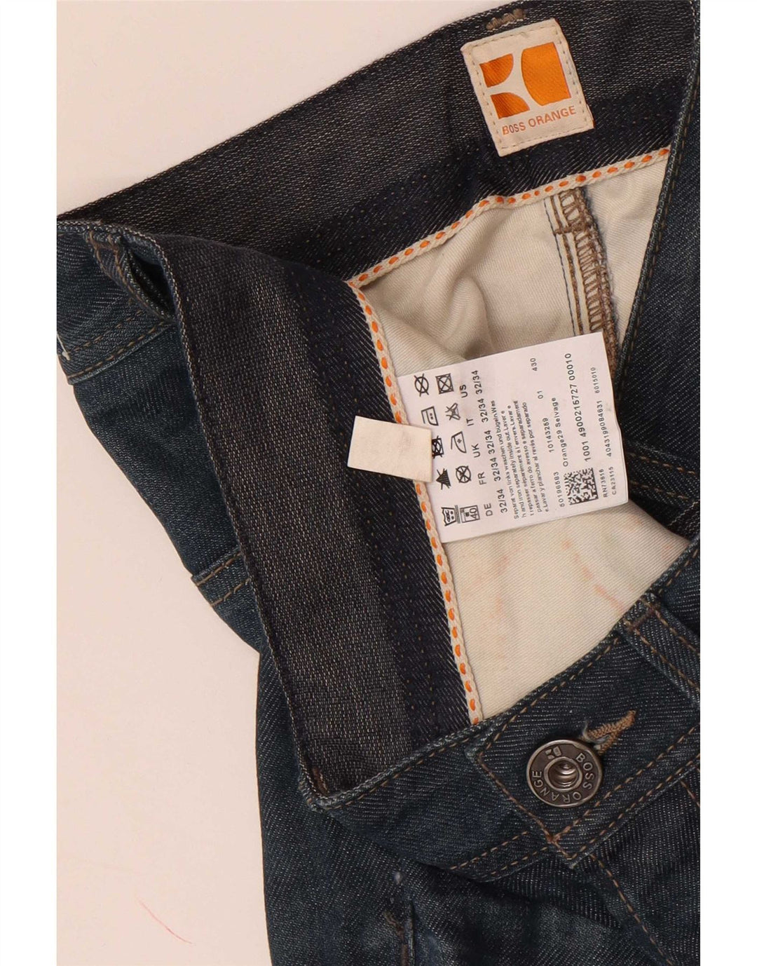 Męskie jeansy slim Hugo Boss W32 L34 Niebieskie bawełniane