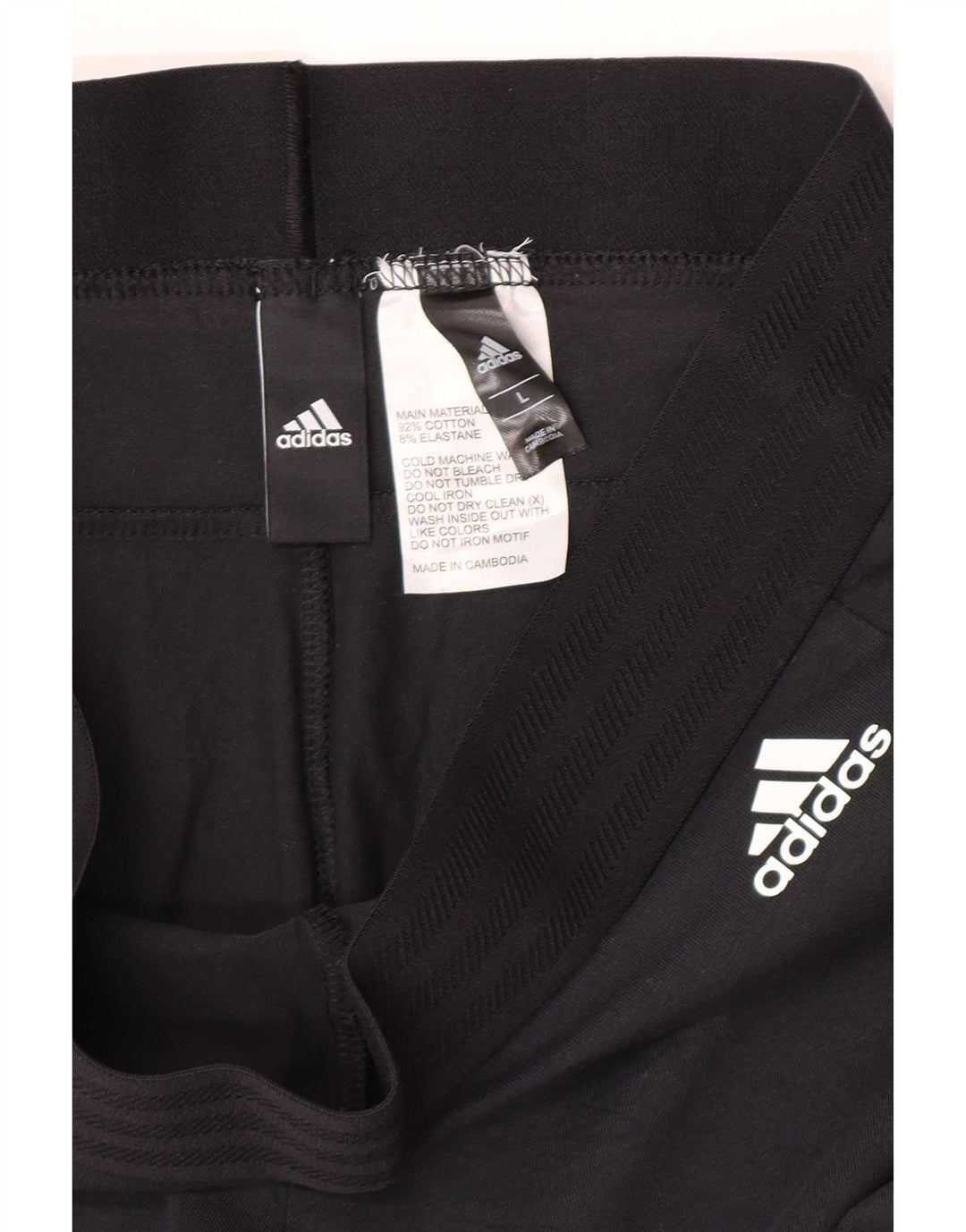 Legginsy damskie Adidas UK 14, duże, czarne, bawełniane