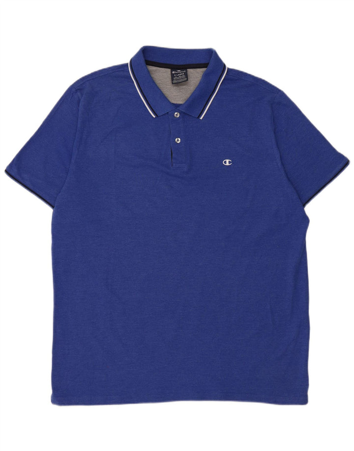 Męska koszulka polo Champion XL, niebieska, bawełniana