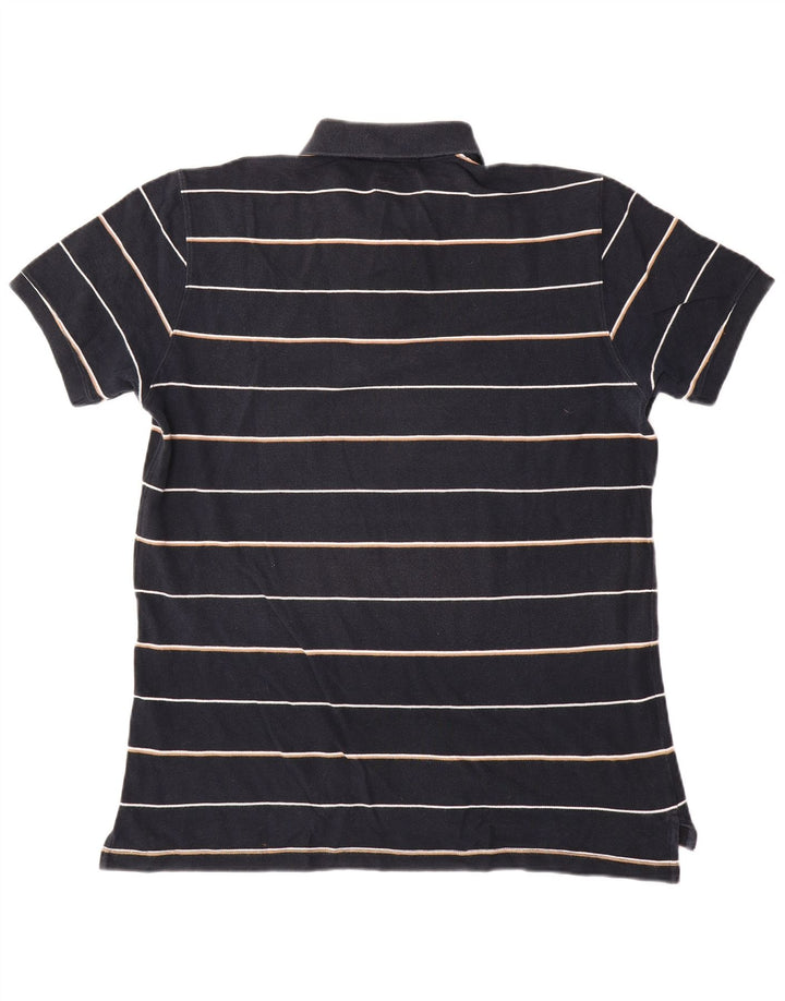 Męska koszulka polo Massimo Dutti w duże granatowe paski