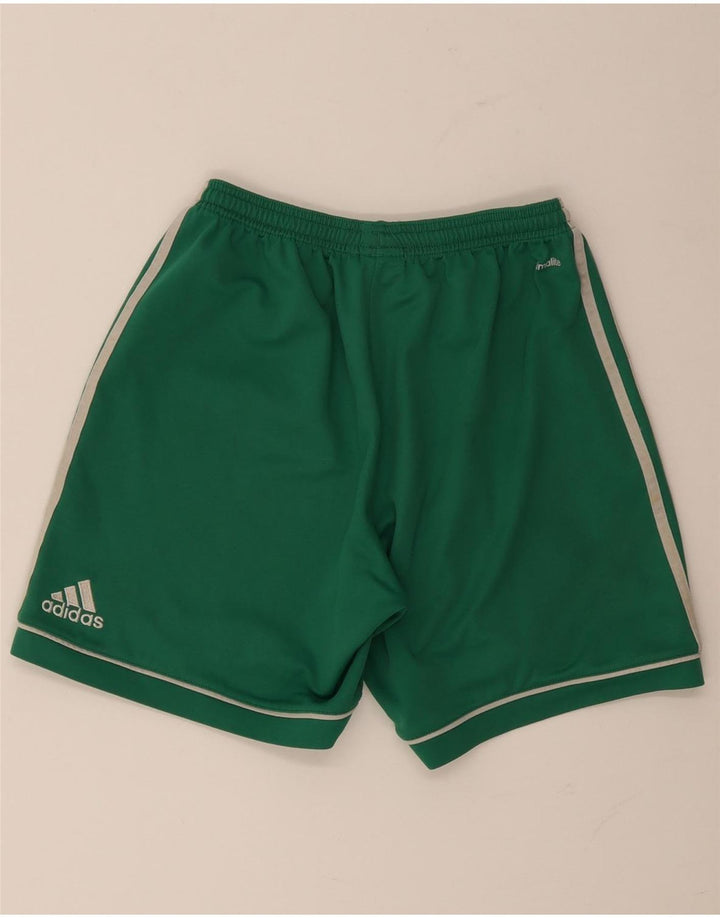 Męskie spodenki sportowe ADIDAS Climalite, średni zielony poliester
