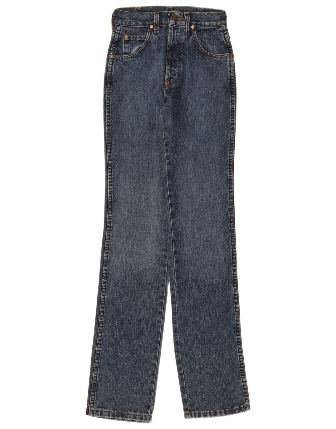 Damskie jeansy WRANGLER Straight W24 L34 Granatowe, bawełniane