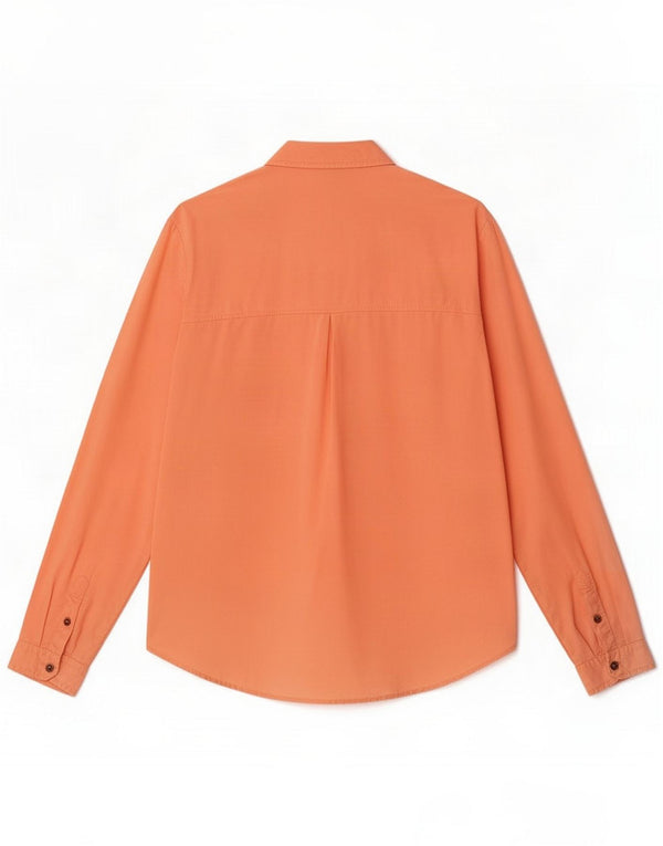 Massimo Dutti Womens Shirt EU 38 Small Orange