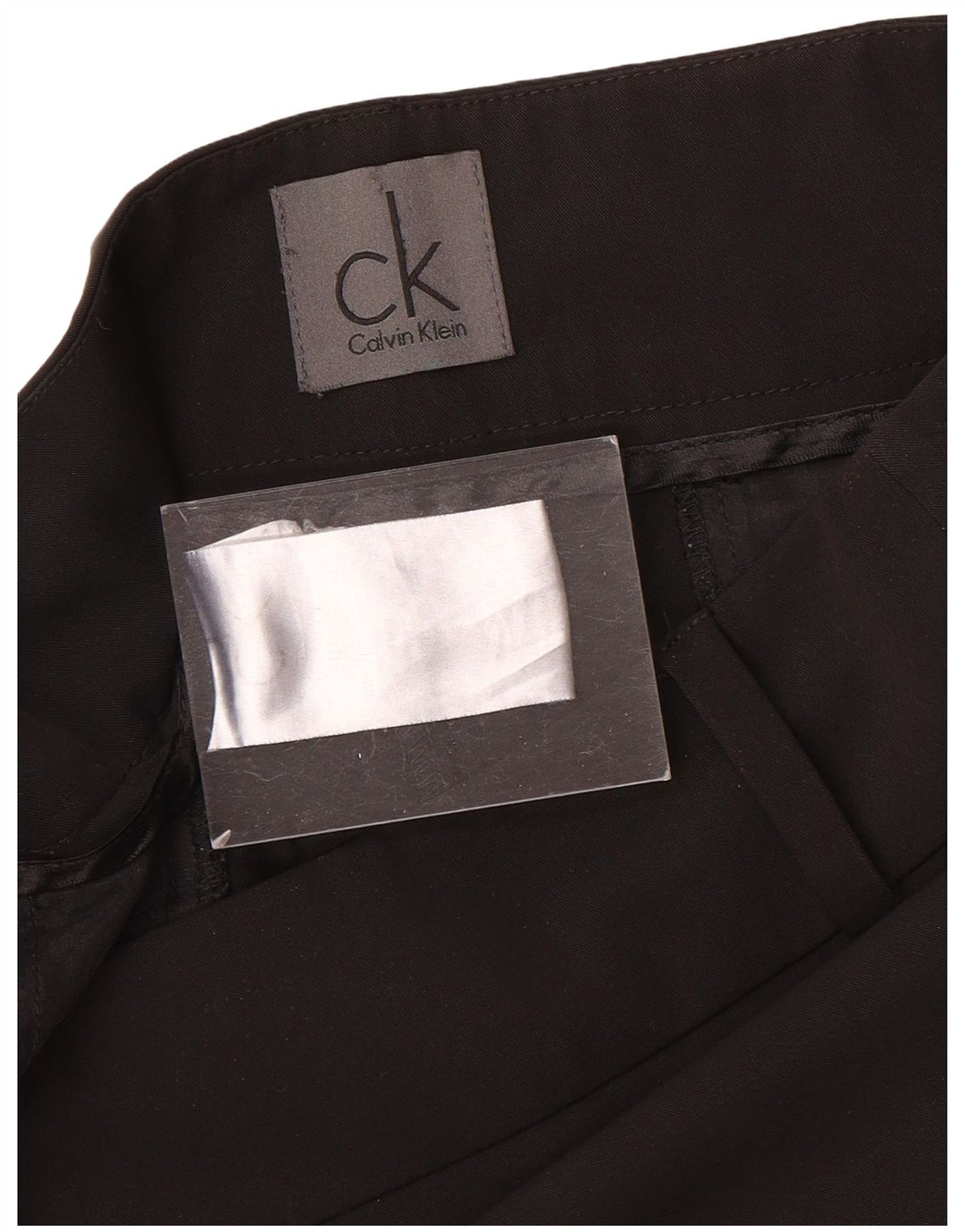 Damskie spodnie typu slim casual Calvin Klein W32 L32 Czarny poliester